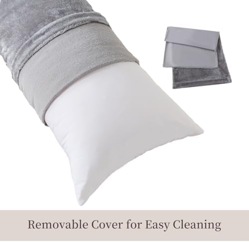 WhatsBedding Memory Foam Body Pillow with Cover, Long Bed Pillow for Adults - Image 5