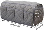 BAHULA Sofa Armrest Organizer Non-Slip Arm Chair Bedside Caddy Storage Organizer for Recliner Couch with 14 Pockets for TV Remote Control, Book, Magazines,Black - Image 4