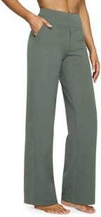 G4Free Yoga Pants for Women Wide Leg Pants with Pockets High Waisted by G4Free