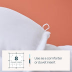 Linenspa All-Season Down Alternative Comforter, Duvet Insert, White, Full - Image 5