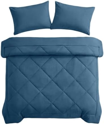 2 in 1 All Season Microfiber Duvet, Lightweight Breathable Bed Comforter, C - Image 7
