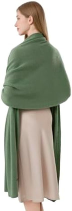 Cashmere Wrap Soft Knitted Scarf Stole for Women Airplane Travel Blanket Shawl 87x28 IN Extra Large Pashmina - Image 2