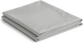 NEST and NOOKS 100% Cotton Sateen Twin XL Flat Sheet, Light Gray by NestandNooksBedding