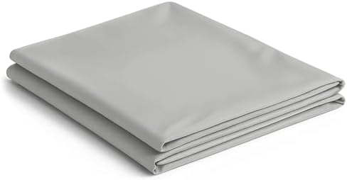 NEST and NOOKS 100% Cotton Sateen Twin XL Flat Sheet, Light Gray by NestandNooksBedding