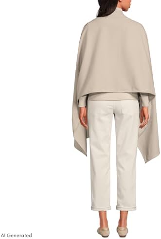 Lands' End Women's CashTouch Shawl Wrap - Image 2