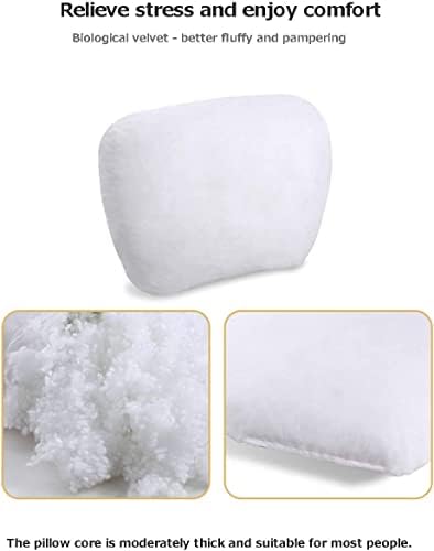 2Pcs Car Neck Pillows for headrests,for Travel Interior Accessories and Suede Support Head Pillows，Balance Neck Pillow Designed to Relieve Neck Pain and Muscle Tension.（White） - Image 5