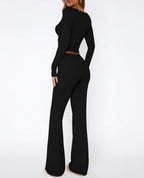 REVETRO Lounge Sets for Women Two Piece Long Sleeve Sexy Pajama Sets - Image 4