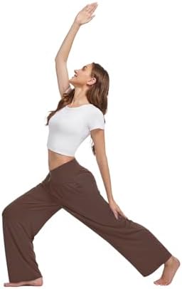 Kivdol 3PACK Women's Casual Loose Wide Leg Cozy Pants Yoga High Waisted Sweatpants Comfy Lounge Pants with Pants with Pockets - Image 4