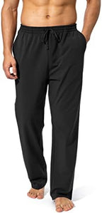 Pudolla Men's Cotton Yoga Sweatpants Athletic Casual Pants with Pockets - Image 2