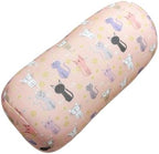 Bookishbunny 2pcs Micro Bead Set U Shaped Neck Travel Pillow 12" x 12" x 4" and Roll Back Pillow Cushion 13" x 7", Various Designs (Cat) - Image 3