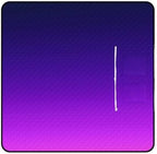 Zipper Foldable Picnic Blanket Ombre Pattern Purple 78.7x78.7 Inch by Unknown