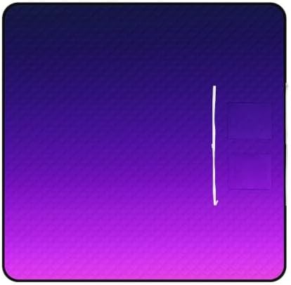 Zipper Foldable Picnic Blanket Ombre Pattern Purple 78.7x78.7 Inch by Unknown