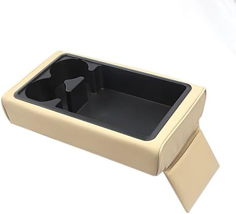 Armrest Cover for Car Multifunctional PU Leather Cup Holders by Unknown