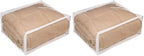 FBA Set of 5 Clear Vinyl Zippered Storage Bags 24x20x11 Inch (Pack of 2) by FBA