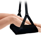 Foot Hammock for Plane Travel 2pcs Lightweight Aircraft Foot Hammock (with Support Plate, Portable Long Travel Use)(Pink) - Image 2