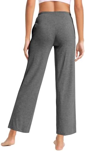 WiWi Pajama Pants for Women Viscose from Bamboo Super Soft Wide Leg Cooling Sweatpants Drawstring Bottoms Sleep Pj Pant S-XXL - Image 2