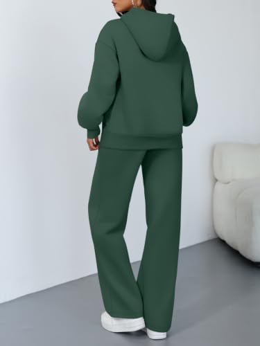Trendy Queen Womens Oversized Hoodie Wide Leg Pants 2 Piece Lounge Set - Image 4