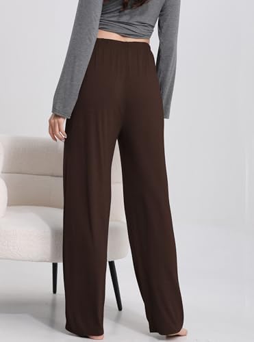 FEQO 3 Pack Women's Lounge Pants Wide Leg Yoga Pants Pajama Bottoms - Image 3