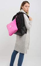BlueHills Travel Blanket Pillows for Two Airplane Traveling Essentials Flight Throws in Bag case with Backpack Clip Compact Large Plane Accessories – Pink and Grayish Blue - Image 5
