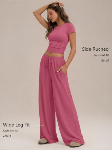 Trendy Queen Women's 2 Piece Matching Summer Lounge Set with Pockets - Image 3