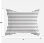 DOZ Pillowcase Set, 100% Viscose derived from Bamboo, Organically Grown, Buttery Soft, Silky, Breathable, Cooling, Oeko-TEX, High GSM, 2-Pack, Envelope Closure (King, Stripe) - Image 4