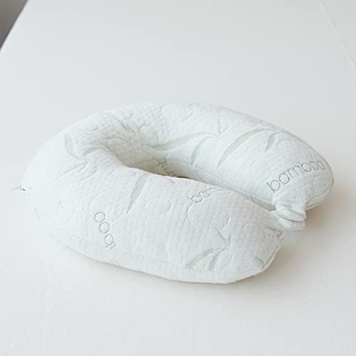 ALL THAT JAZZ Memory Foam Travel Pillow - Cooling Rayon Made from Bamboo and Polyester Cover - U Shaped - Machine Washable - Great for Airplanes and Cars - Image 2