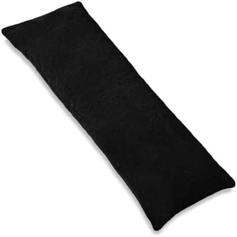 1 MIDDLE ONE Body Pillow, Memory Foam Body Pillows for Adults Sleeping, Long Pillow for Bed, Big Large Firm Full Body Pillow for Side Sleeper, 20x54 Inch, Black by 1MIDDLEONE