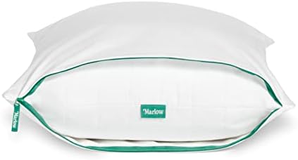 Marlow Cooling Pillow Case - Machine Washable - Zipper Pillow Cases - Made with 100% Long-Staple Cotton - Cooling-Infused Pillow Protector - Pillow Protector Standard Size - Image 2