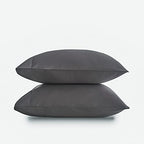 DOZ by SIJO Pillowcase Set, 100% Viscose derived from Organically Grown Bamboo, Buttery Soft, Silky, Breathable, Cooling, Oeko-TEX, High GSM, 2-Pack, Envelope Closure (King, Storm) - Image 2