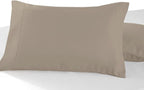 Pizuna 100% Cotton Queen Size Envelope Pillow Cases 600 TC Simply Taupe by Pizuna