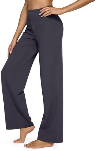 G4Free Yoga Pants for Women Wide Leg Pants with Pockets High Waisted - Image 2