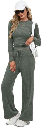 RUMIA Lounge Sets for Women Fall Outfits Sweater Cozy 2 Piece(S-2XL) - Image 2