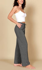ODODOS Women's Lounge Pants with Pockets Drawstring Lightweight Loose Comfy Casual Pajama Pants-28/30" Inseam - Image 3