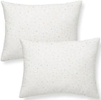 Makemake Organics Organic Toddler Pillowcase (Set of 2) GOTS Certified Organic Cotton Pillowcase Breathable Safe No Chemicals No Dyes Fits 13x18 Travel Pillows Neutral Unisex (Dotty, 14x19) - Image 5