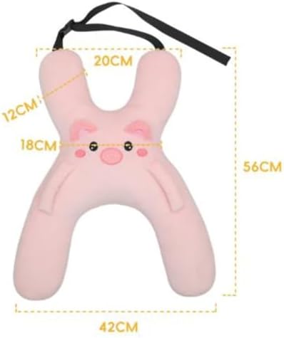Snoozebelt Car Seat Belt Pillow for Kids, Soft Travel Shoulder Cushion，Pink - Image 6