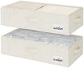 StorageWorks 5 Inch Low Profile Under Bed Storage Containers with Clear Lid by StorageWorks