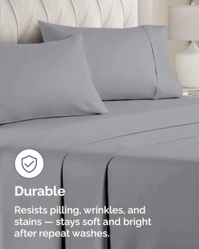 Queen Pillow Cases - 10 Pack Pillowcase Covers - 20" x 30" (Steel Blue) - Image 4