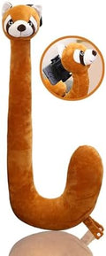 Neck Pillow Phone Holder,Strong Plasticity Cute Animal Raccoon Shape,U Shaped Pillow Cell Phone Stand for Travel Home Bed Sofa,Neck Mount for Phone,Hand Free Neck Cushion Phone Stand,Neck Phone Holder by JACKGOLD