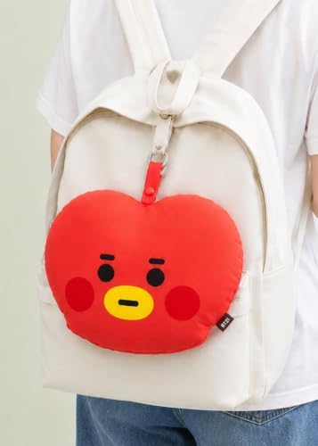 LINE FRIENDS Official BT21 Baby Tatton Reversible Neck Pillow - TATA, 2-Side Travel Neck Pillow Cushion for Airplane, Road Trip Essentials, Kpop Merch, Gift for Girls and Kpop Fans, 1 Count - Image 4