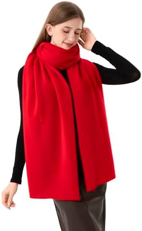 Cashmere Wrap Soft Knitted Scarf Stole for Women Airplane Travel Blanket Shawl 87x28 IN Extra Large Pashmina - Image 4