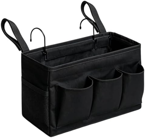 Bedside Organizer Iron Frame Multi-Pocket Hangable Basket - Image 7