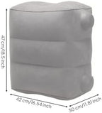Adjustable Height Travel Footrest, Gray, Color to 1 - Image 2