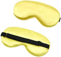 Solid Color Cotton Eye Mask for Sleeping (Golden) by Unknown