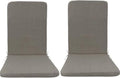 High Back Outdoor Chair Cushions 2 pcs, Water Proof Chaise Lounge Chair Cushions, Chairs Pads Stain Resistant for Camping Beach Picnic Travel Patio(B-Gray B,45 x107 x 5cm) by Unknown