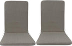 High Back Outdoor Chair Cushions 2 pcs, Water Proof Chaise Lounge Chair Cushions, Chairs Pads Stain Resistant for Camping Beach Picnic Travel Patio(B-Gray B,45 x107 x 5cm) by Unknown