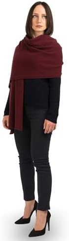 Dalle Piane Cashmere Women's 100% Cashmere Long Wrap Stole by DALLEPIANECASHMERE
