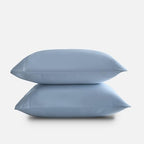 DOZ Pillowcase Set, 100% Viscose derived from Bamboo, Organically Grown, Buttery Soft, Silky, Breathable, Cooling, Oeko-TEX, High GSM, 2-Pack, Envelope Closure (King, Sky) - Image 2