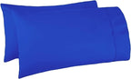 Kamas Egyptian Cotton Sateen Weave Pack of 2 Extra Large Pillowcase to Fit Your Oversized Pancake Large Huge & Gusseted Pillows (Royal Blue, King Oversize- 23x43) - Image 2