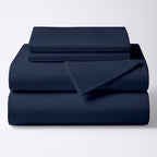 ARlinen RV Bunk Sheet Set, 34x75, 4 Piece Egyptian Cotton, Navy Blue by ARlinen