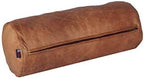 Neck Roll Pillow Cushion Cover, 24x7 Inch Full Moon Round Bolster Pillow Case, Cylinder Soft Lambskin Leather Pillowcase for Head, Spine & Neck Support During Sleep - Beige Artical Pack of 1 - Image 2